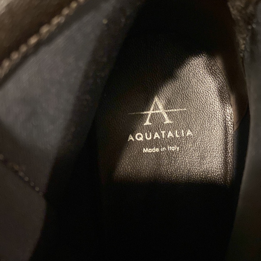 Aquatalia Vina Suede Wedge Platform Ankle Booties; 8.5 - Picture 7 of 8